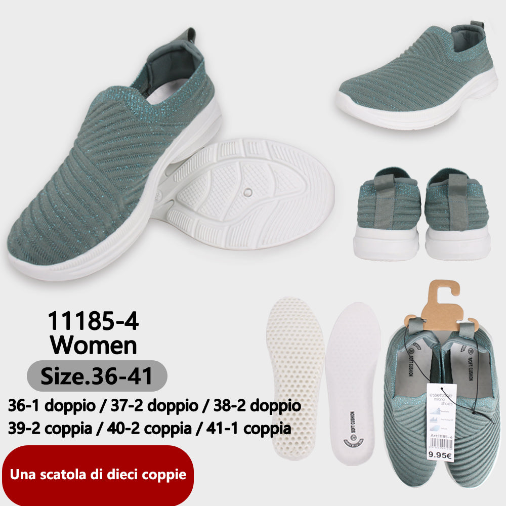 Scarpe Comfort Ultra Morbido e Confortevole Ultra Morbido da Donna Verde