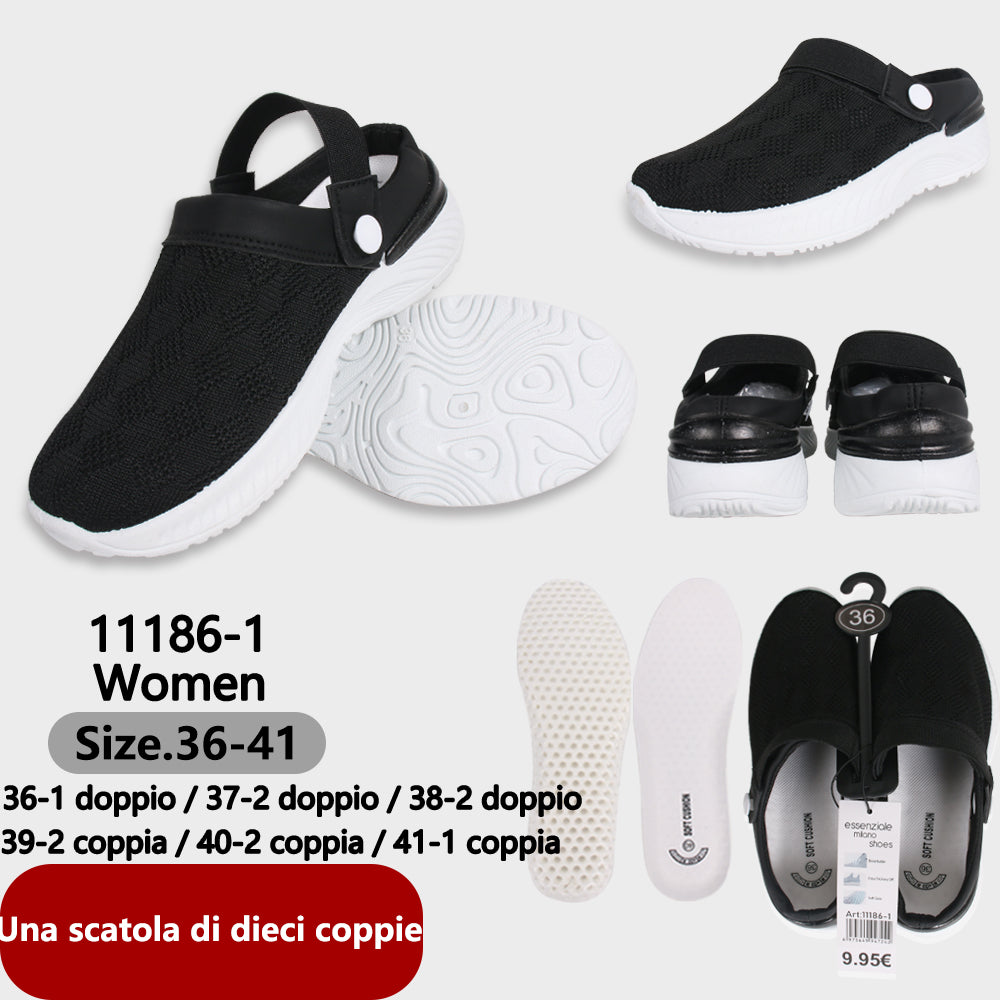 Scarpe Comfort Ultra Morbido e Confortevole Ultra Morbido da Donna Nero