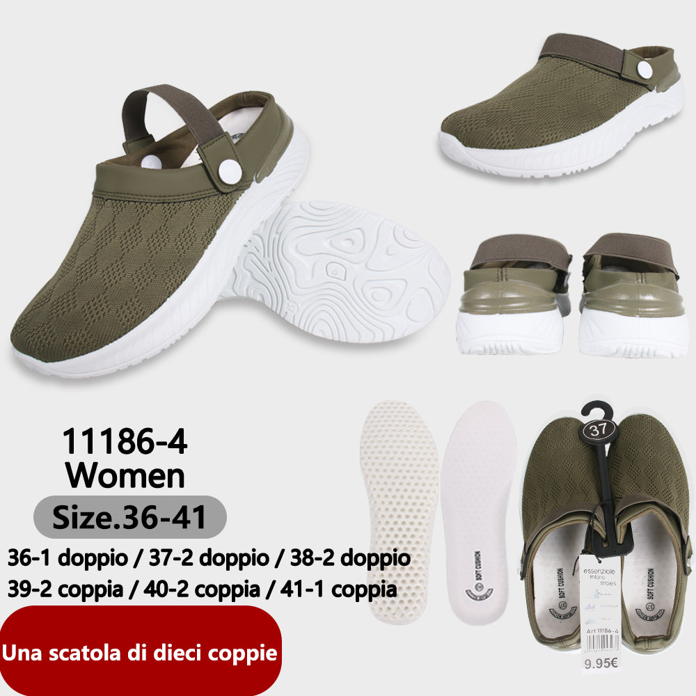 Scarpe Comfort Ultra Morbido e Confortevole Ultra Morbido da Donna Verde