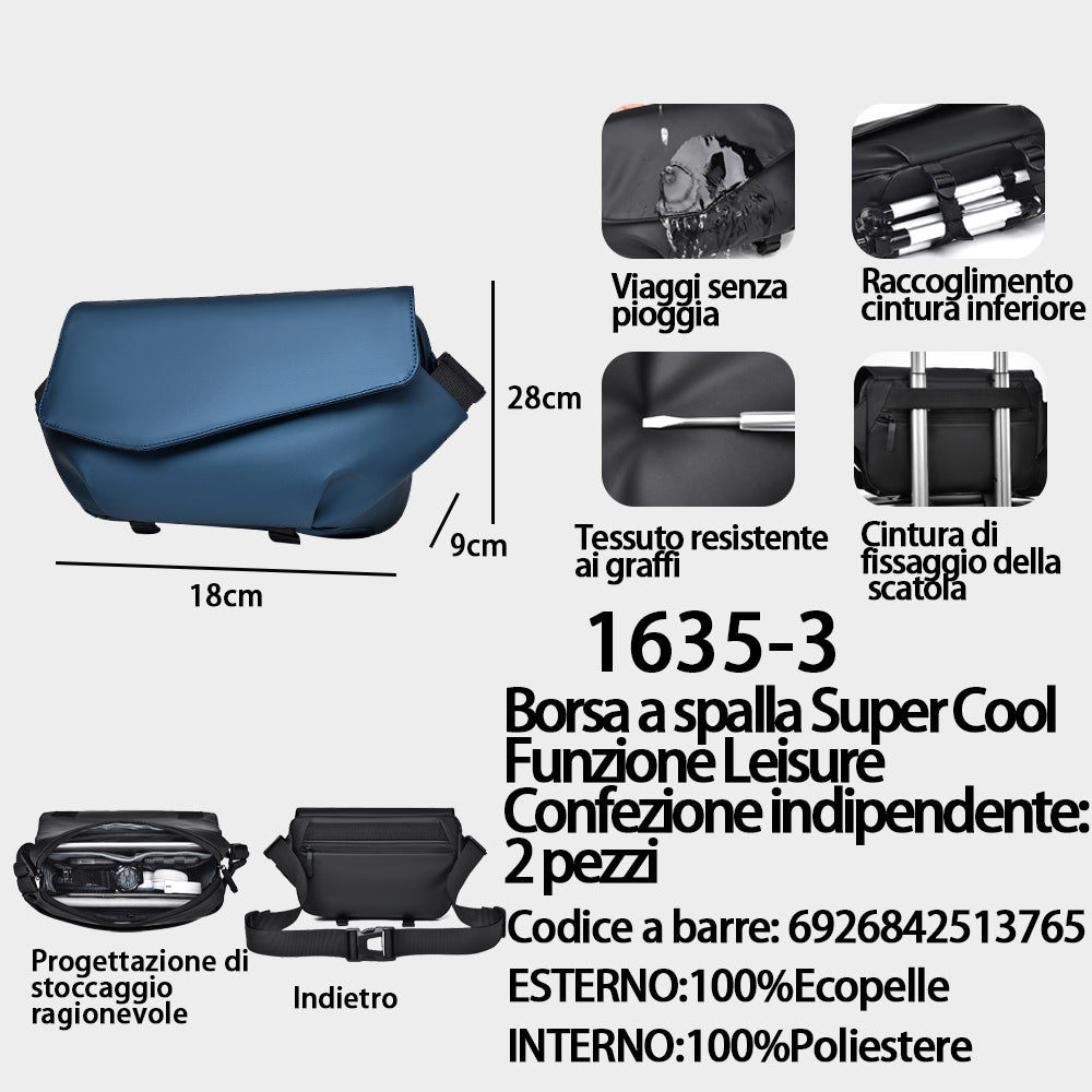 Borsa a Spalla Blu