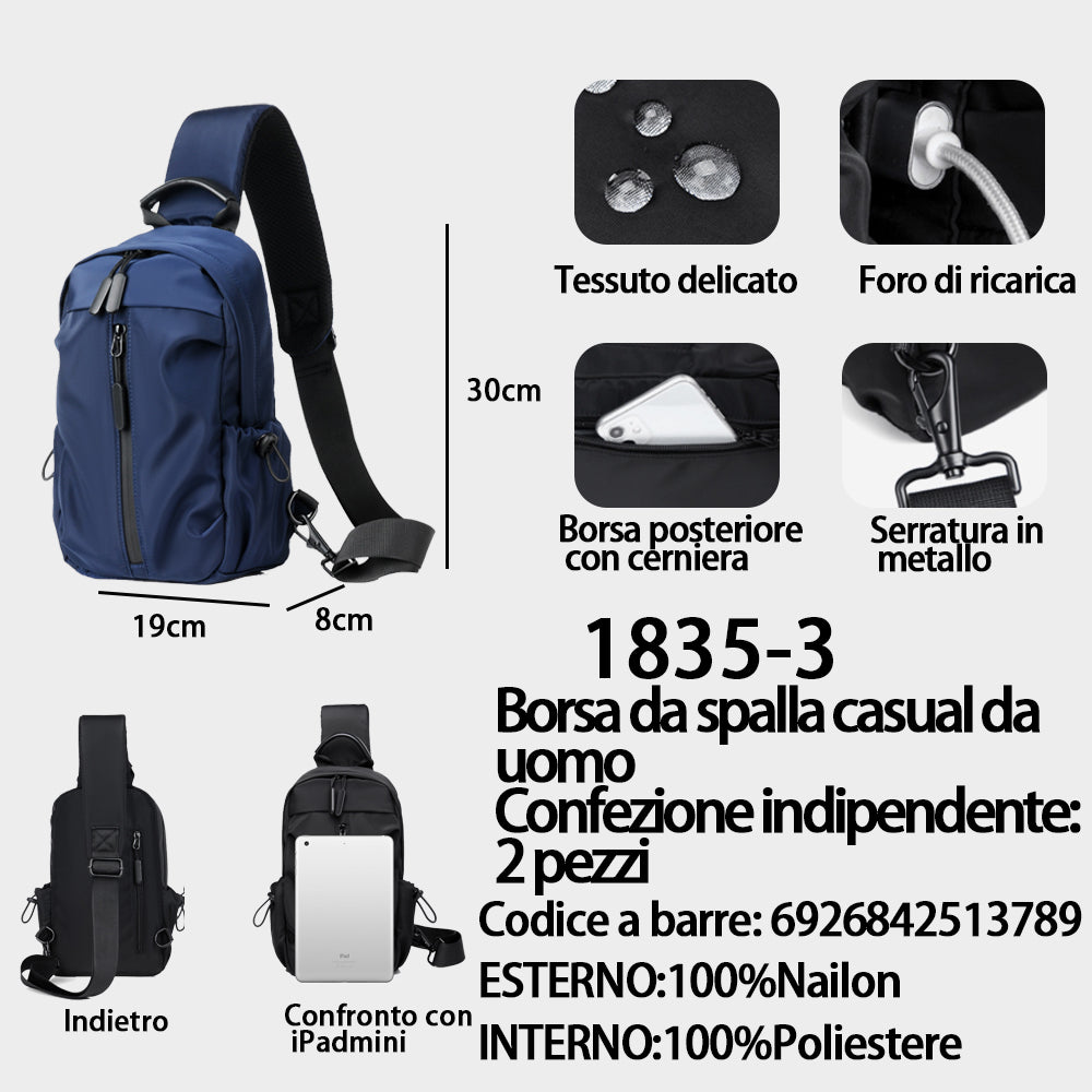 Borsa a Spalla Blu