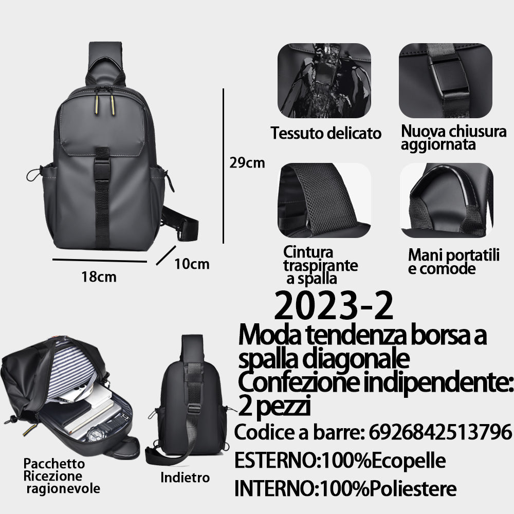Borsa a Spalla Grigio