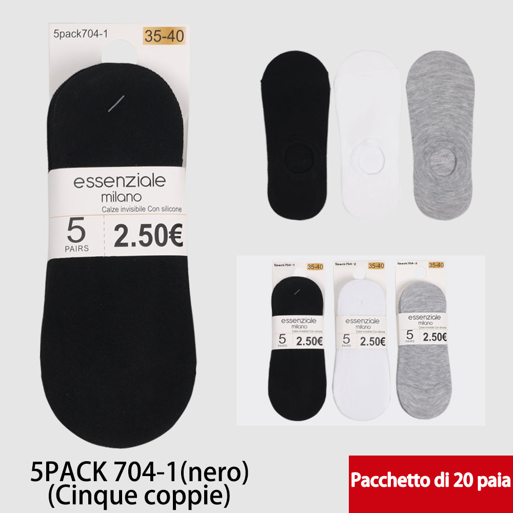 Calzini Invisibili da Donna Nero