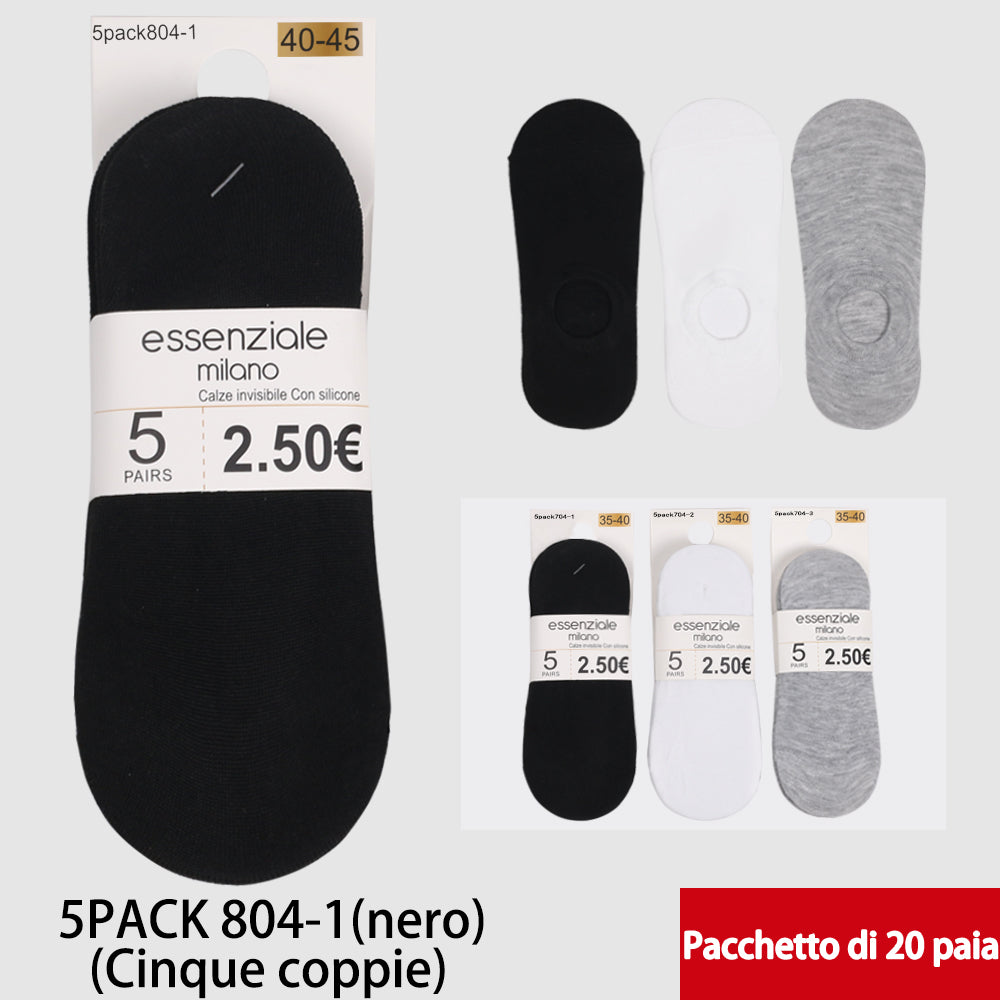 Calzini Invisibili da Uomo Nero