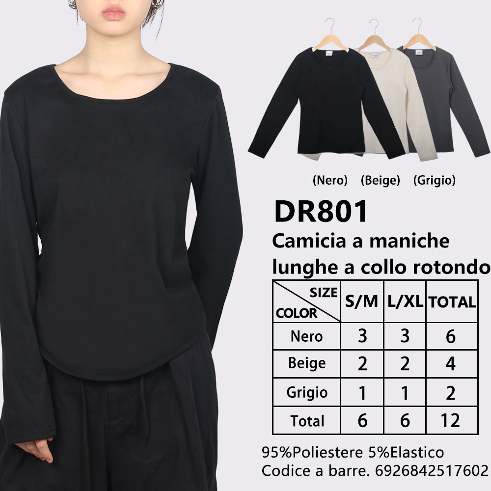 Maglia Intima in Tessuto Termico Girocollo