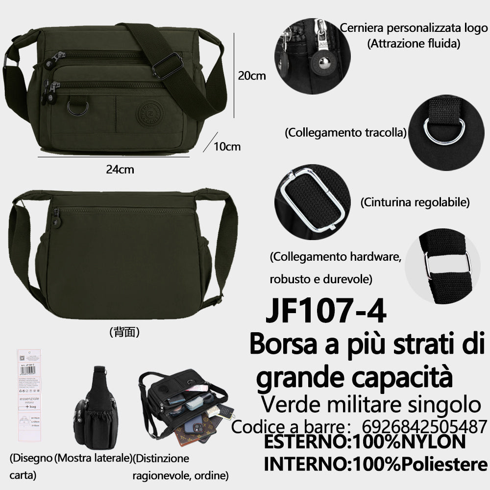 Borsa a Tracolla Multi-Scomparto