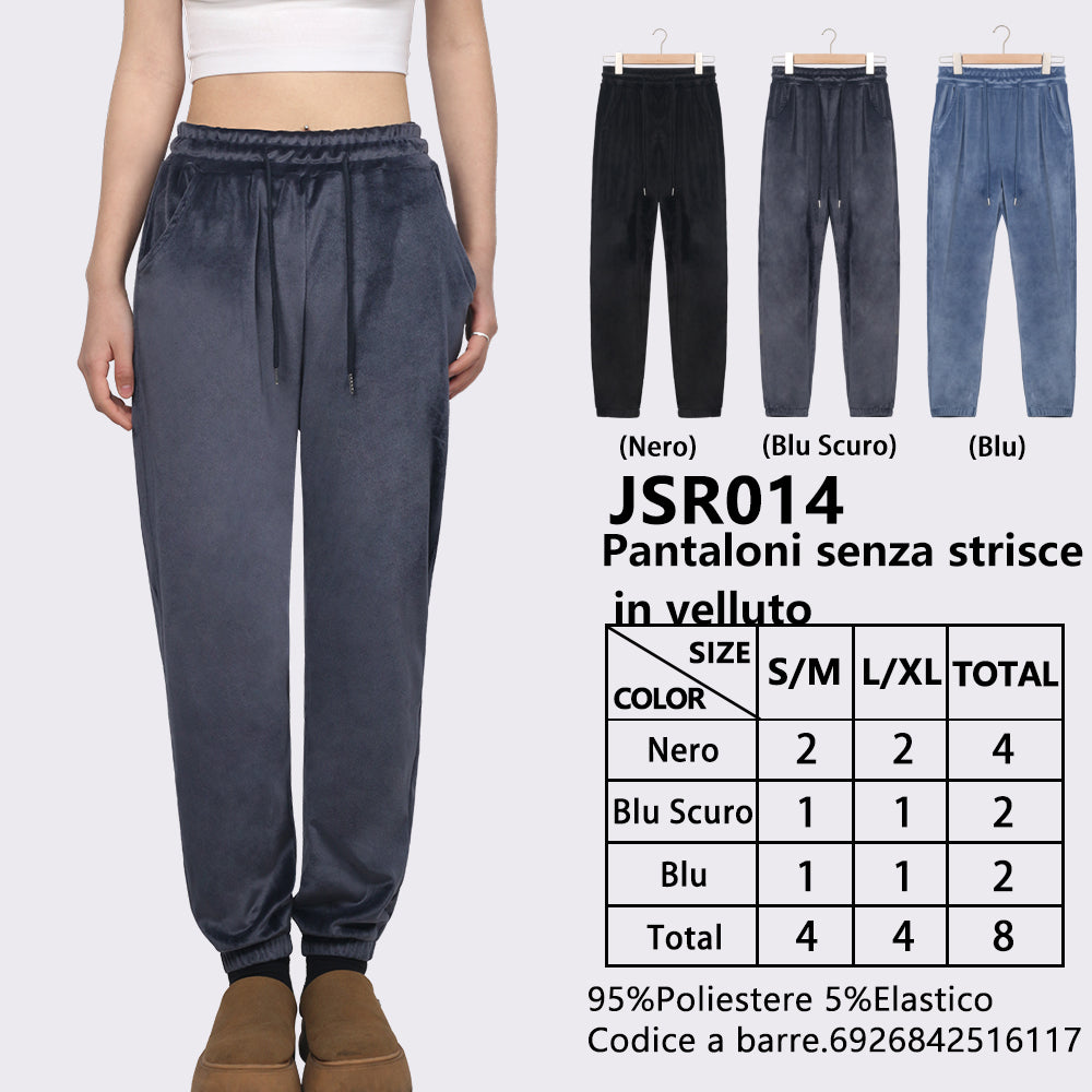 Pantaloni con Polsini senza Bordo