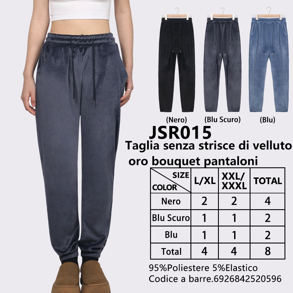 Pantaloni con Polsini senza Bordo