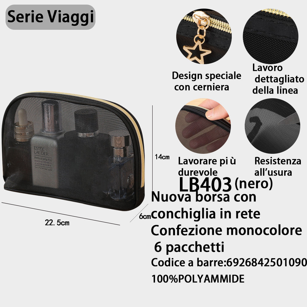 Borsa a Conchiglia in Tulle