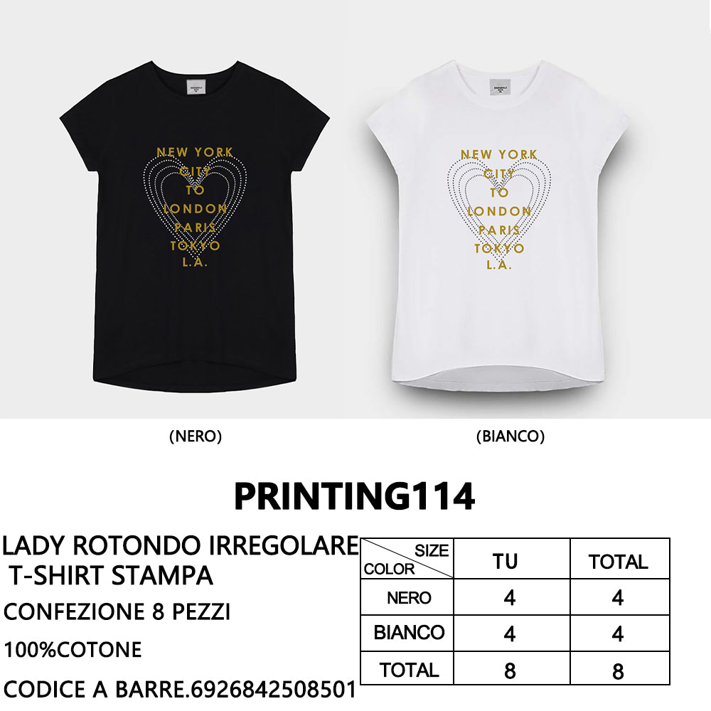 T-Shirt a Stampa da Donna