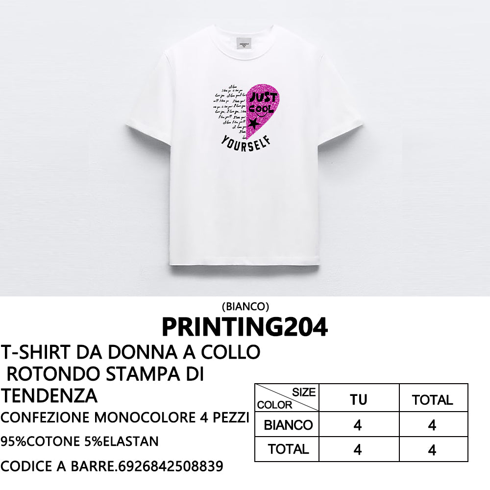 T-Shirt a Stampa da Donna