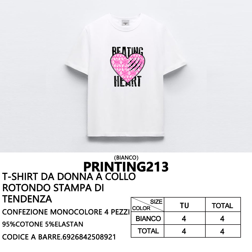 T-Shirt a Stampa da Donna