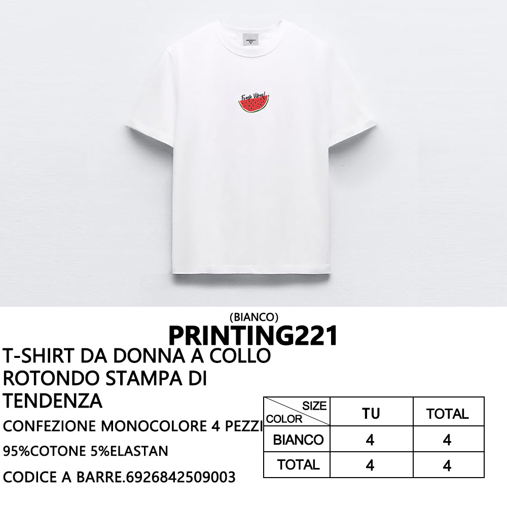 T-Shirt a Stampa da Donna