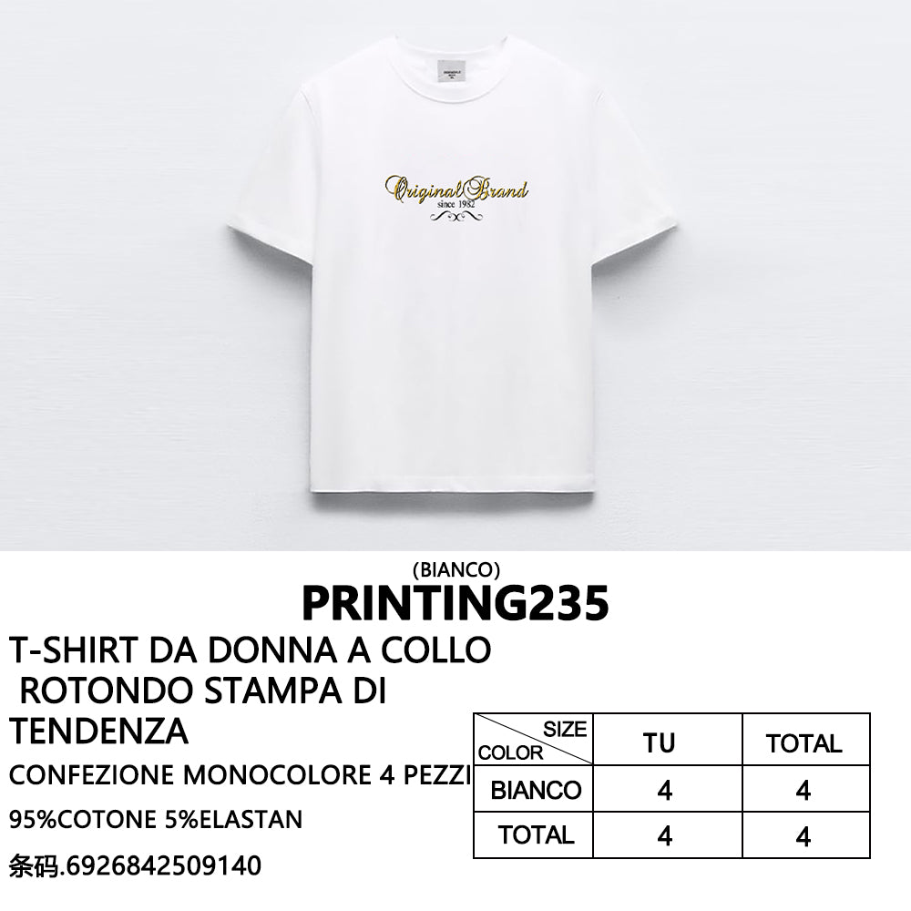 T-Shirt a Stampa da Donna