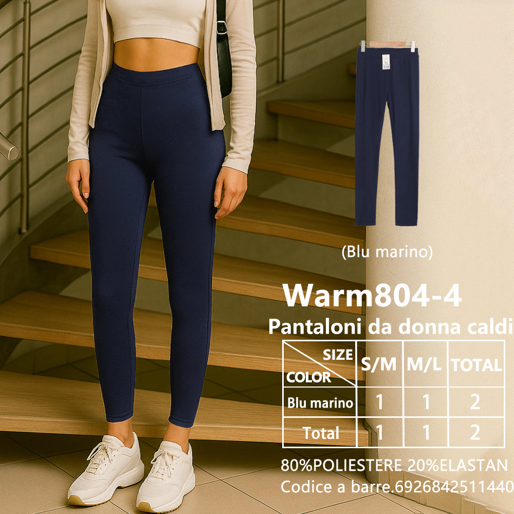 Leggings da Donna Blu