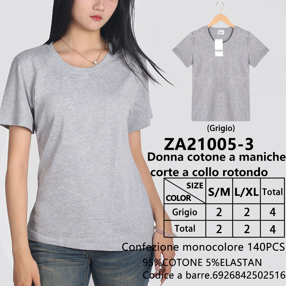 T-Shirt Girocollo a Maniche Corte