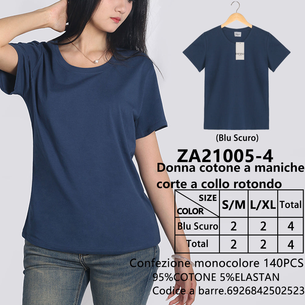 T-Shirt Girocollo a Maniche Corte