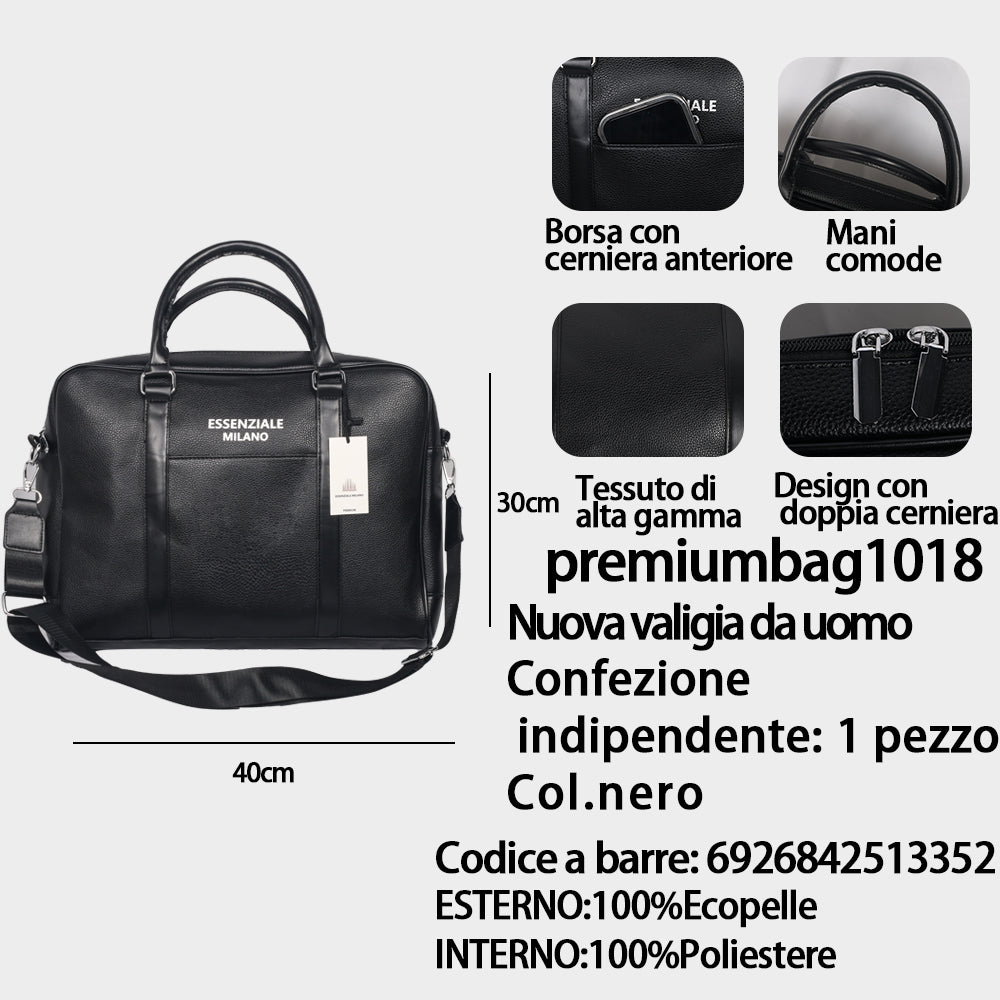 Cartella in Pelle Martellata da Uomo