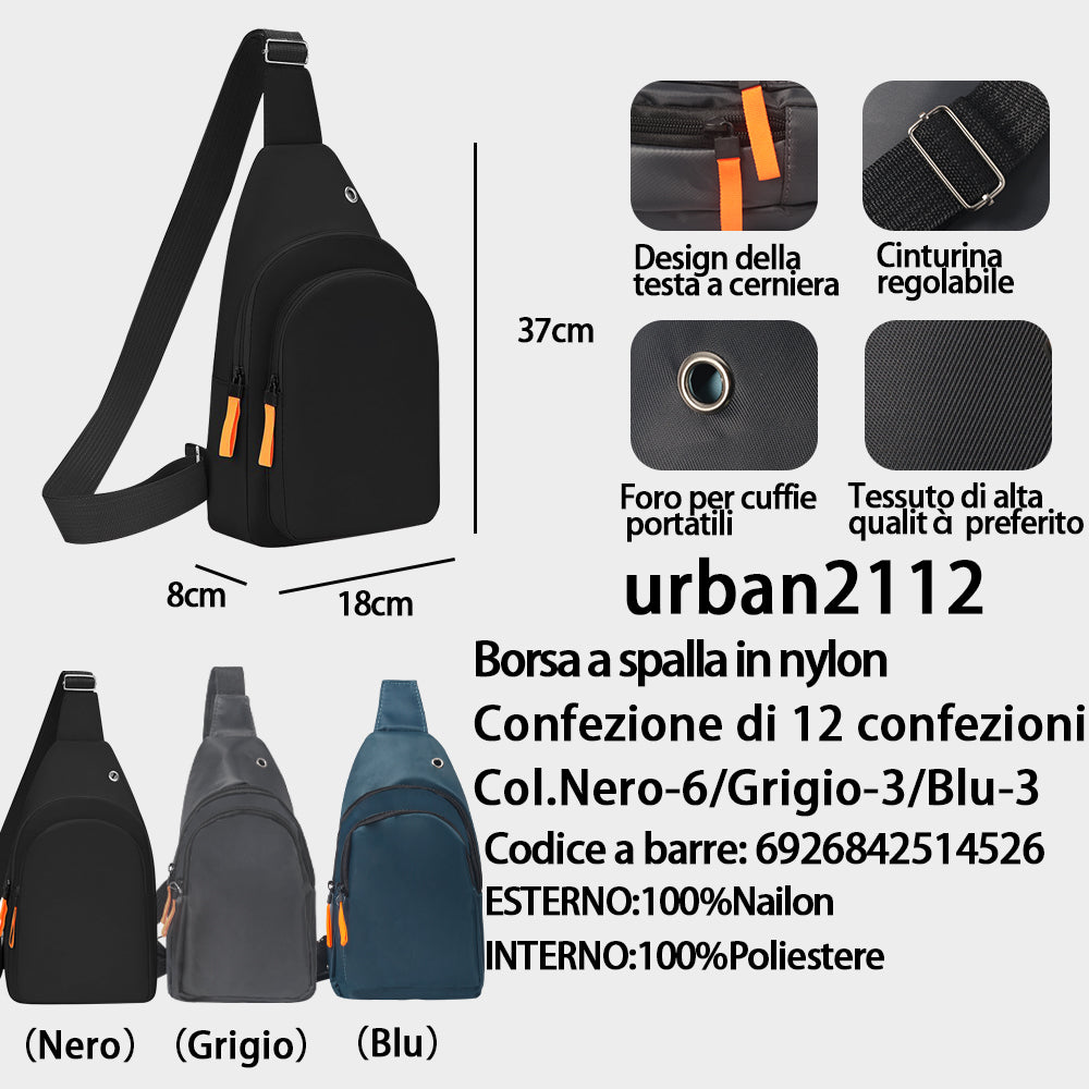 Borsa a Tracolla in Nylon