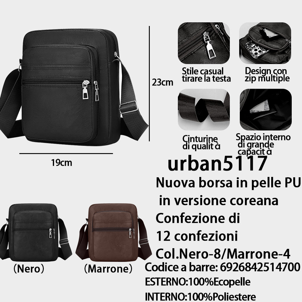 Borsa a Tracolla in Pelle Sintetica (PU) in PU