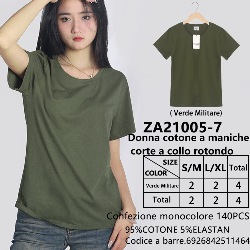 T-Shirt Girocollo a Maniche Corte