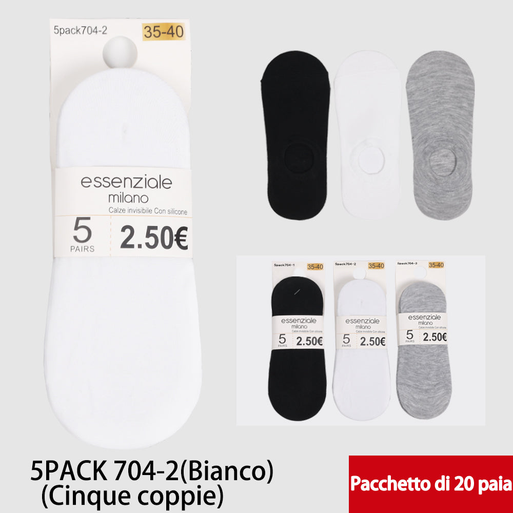 Calzini Invisibili da Donna Bianco