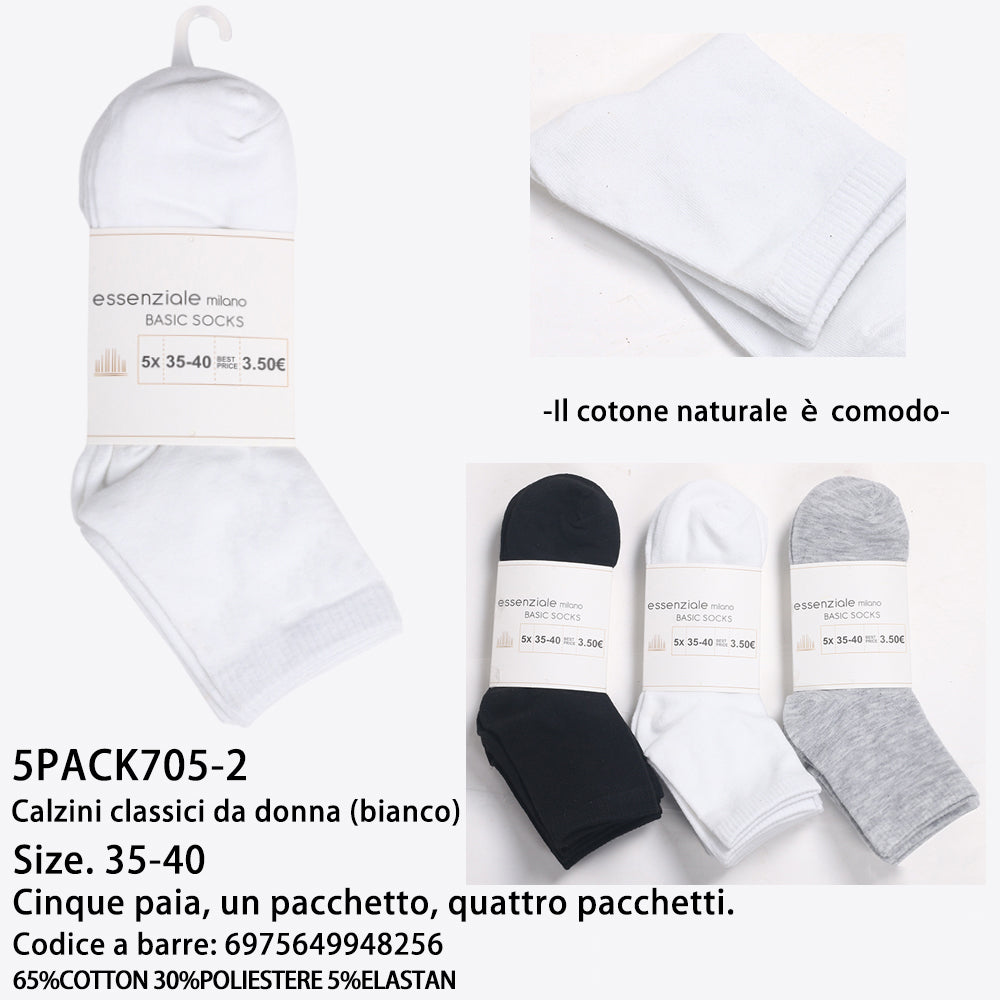 Calze a Metà Polpaccio da Donna Bianco