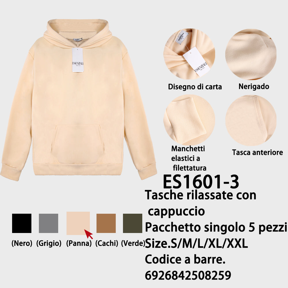con Taschino Felpato Oversize Beige
