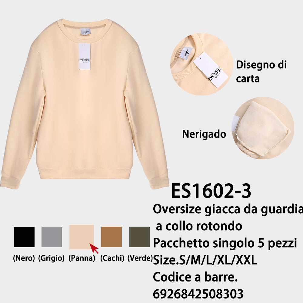Felpa Felpato Girocollo Beige