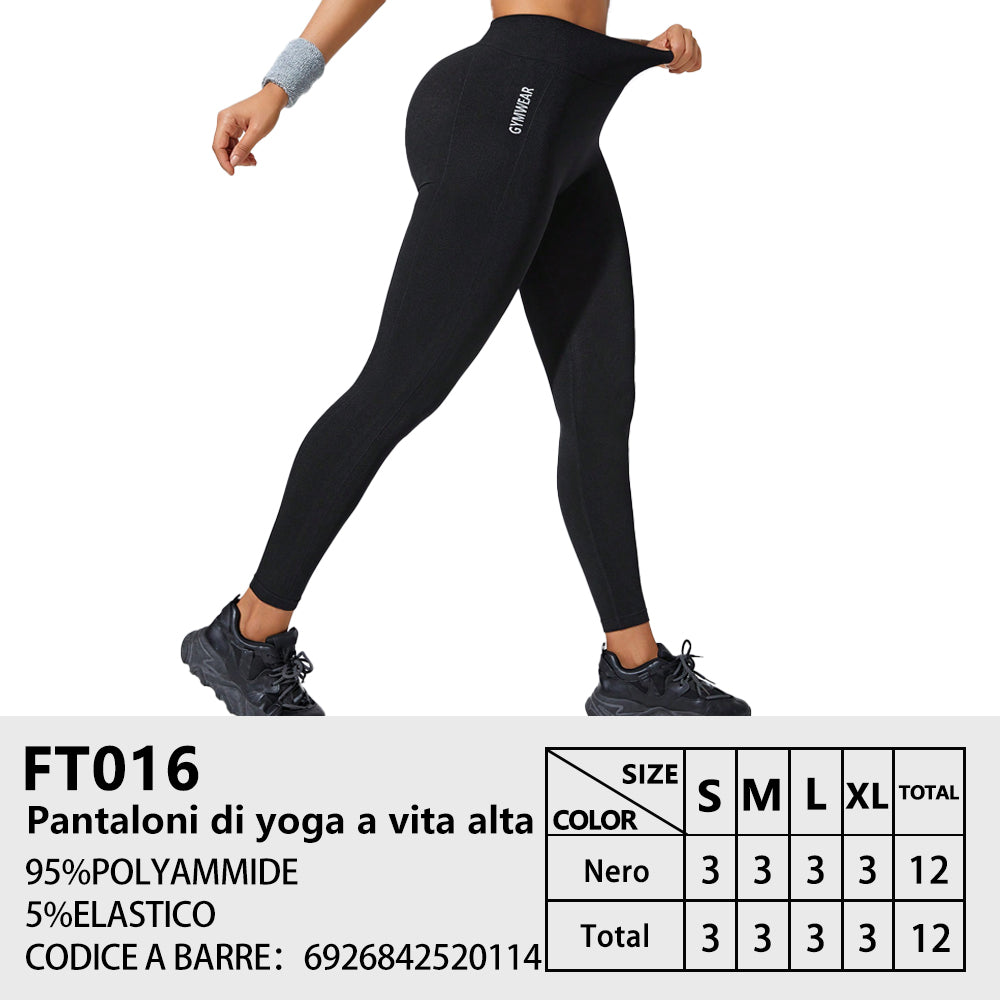 Pantaloni Yoga a Vita Alta da Palestra