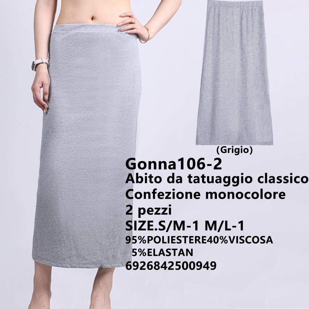 Gonna a Costine Grigio