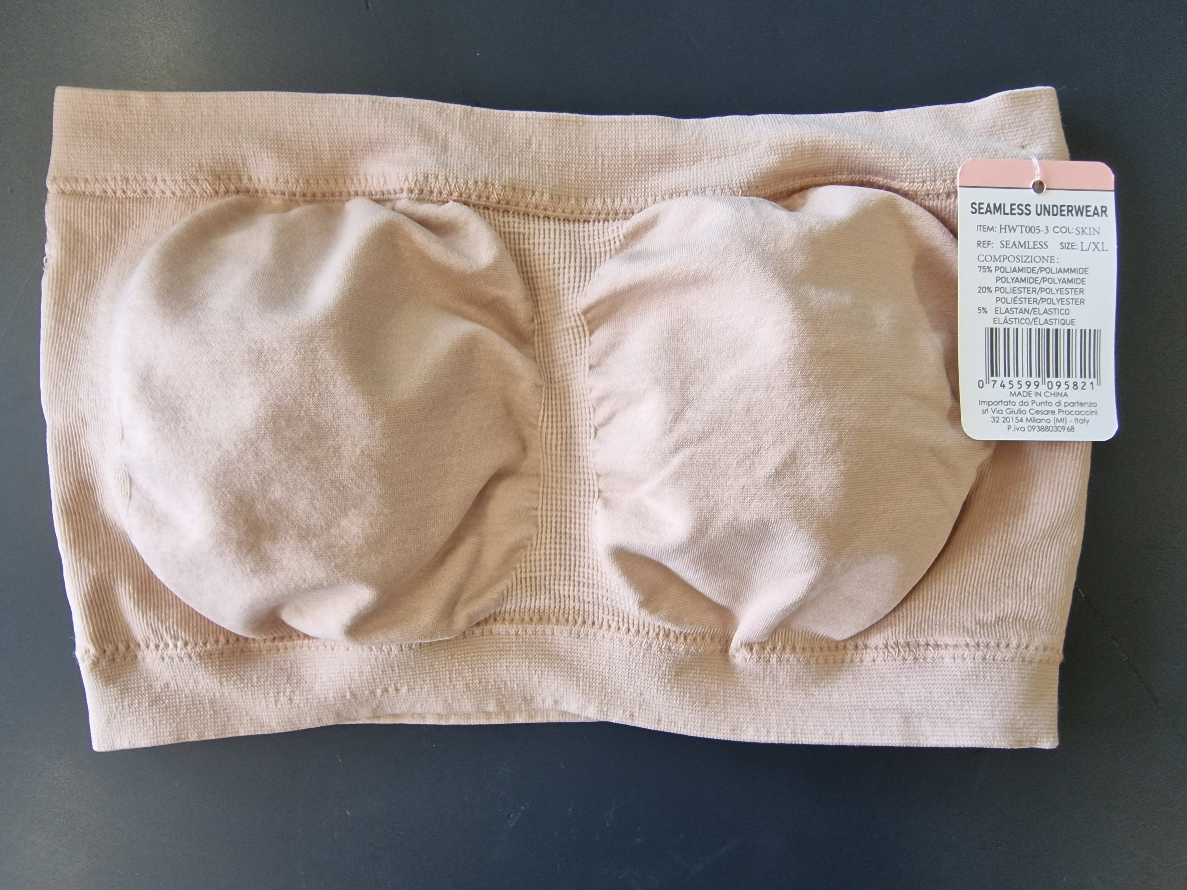 Top a Fascia in Cotone da Donna Nudo - (senza Gruccia)