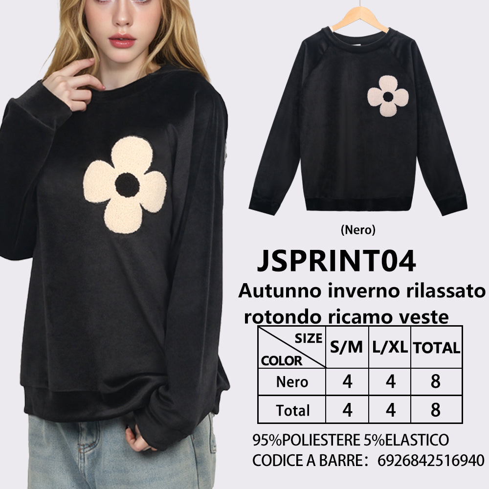 Felpa Oversize Girocollo