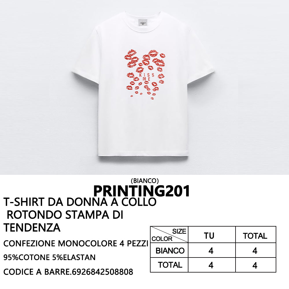 T-Shirt a Stampa da Donna
