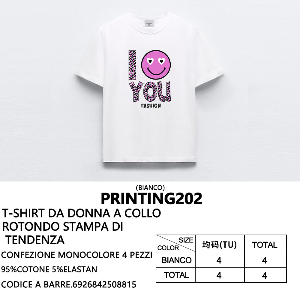 T-Shirt a Stampa da Donna