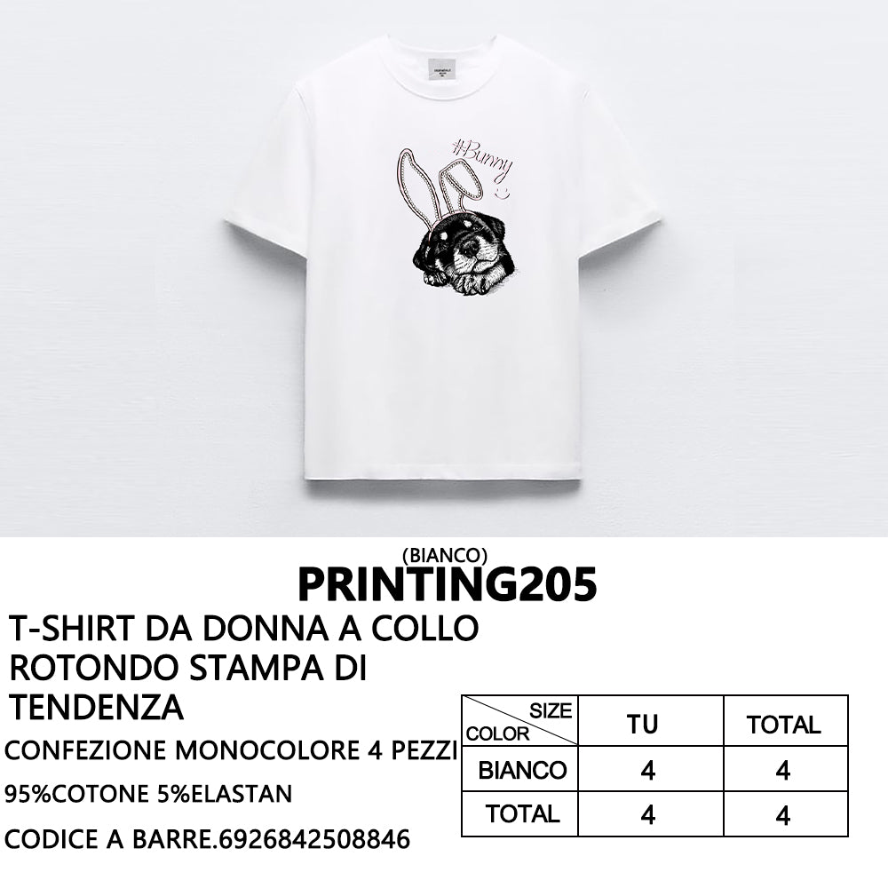 T-Shirt a Stampa da Donna