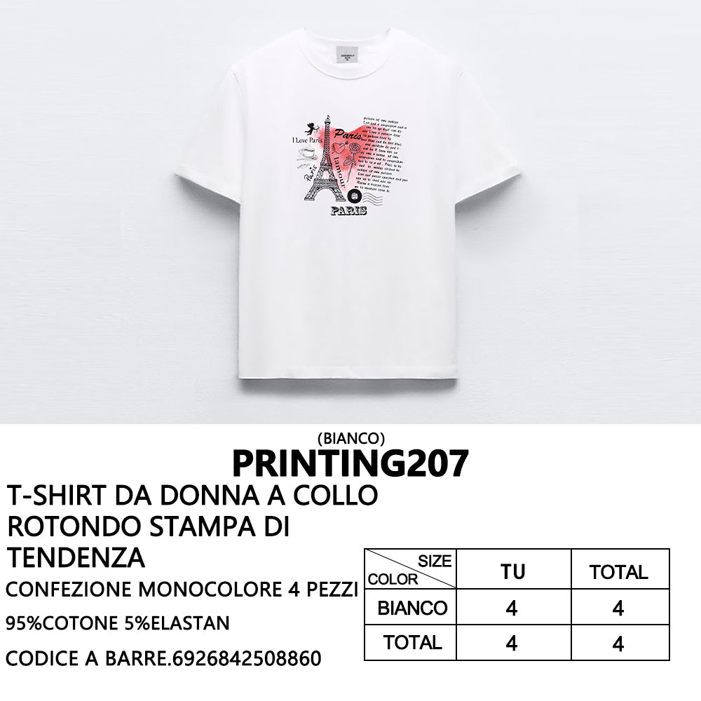 T-Shirt a Stampa da Donna