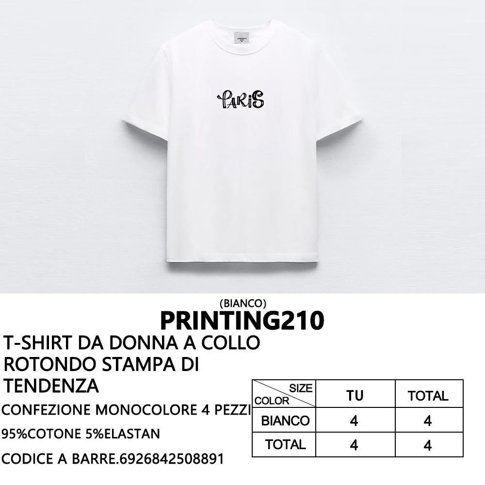 T-Shirt a Stampa da Donna