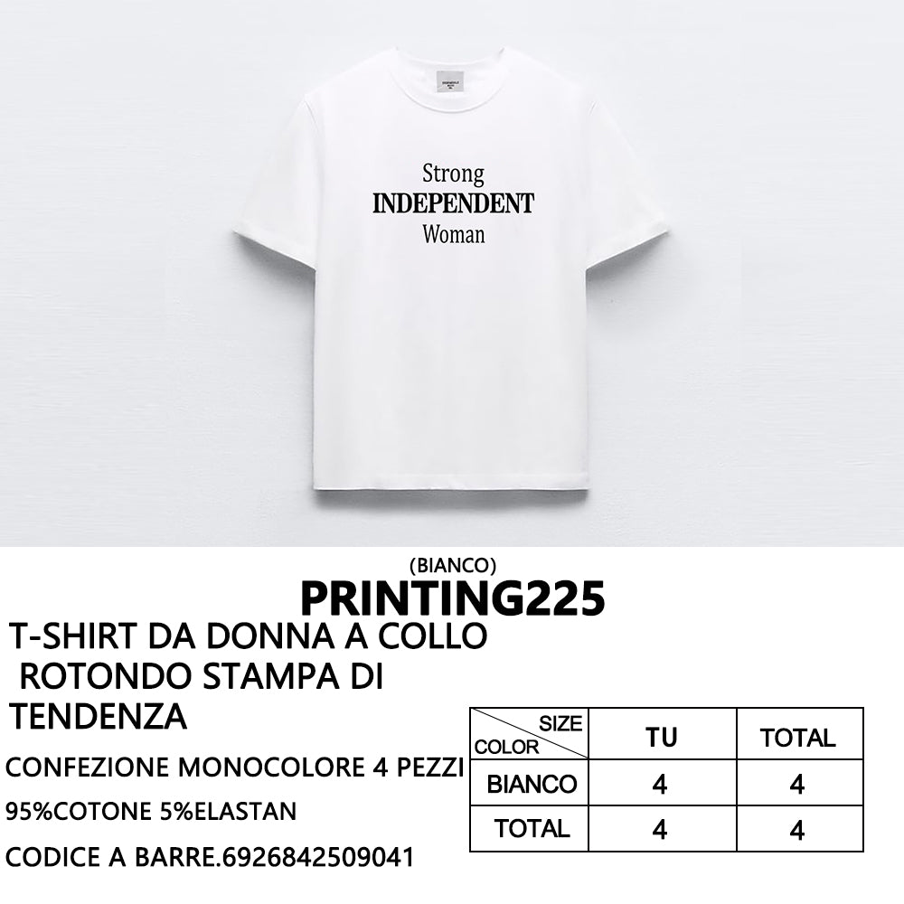 T-Shirt a Stampa da Donna