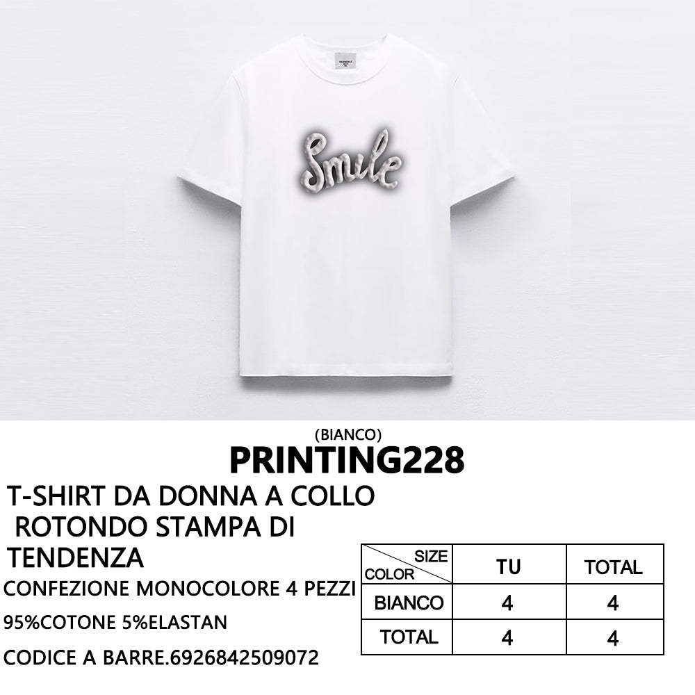T-Shirt a Stampa da Donna