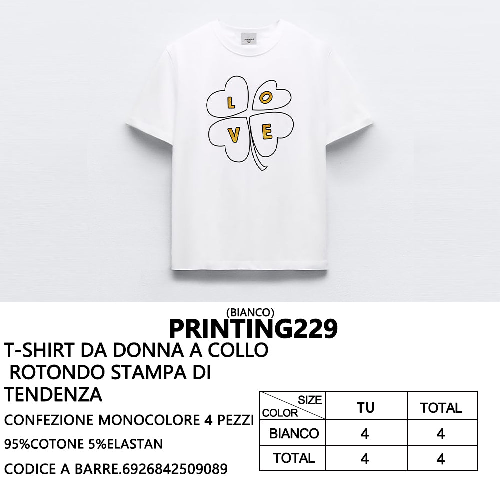 T-Shirt a Stampa da Donna