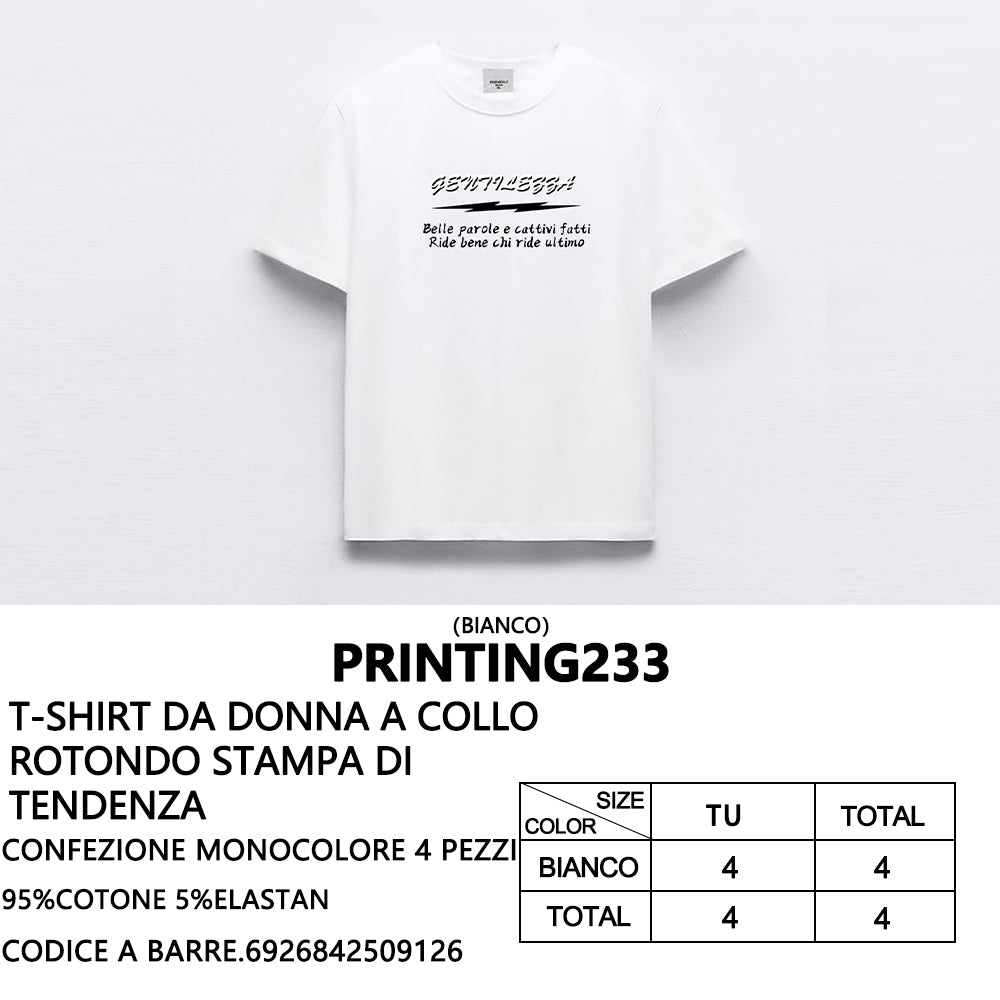 T-Shirt a Stampa da Donna