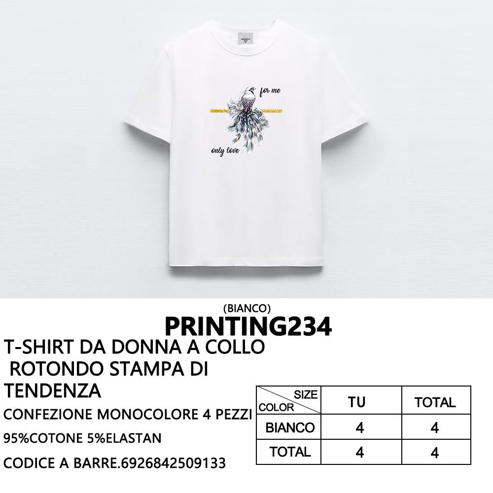 T-Shirt a Stampa da Donna