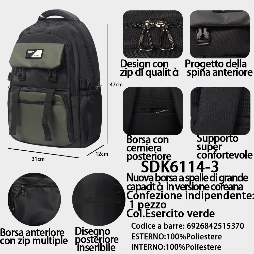 Zaino Grande Capacità