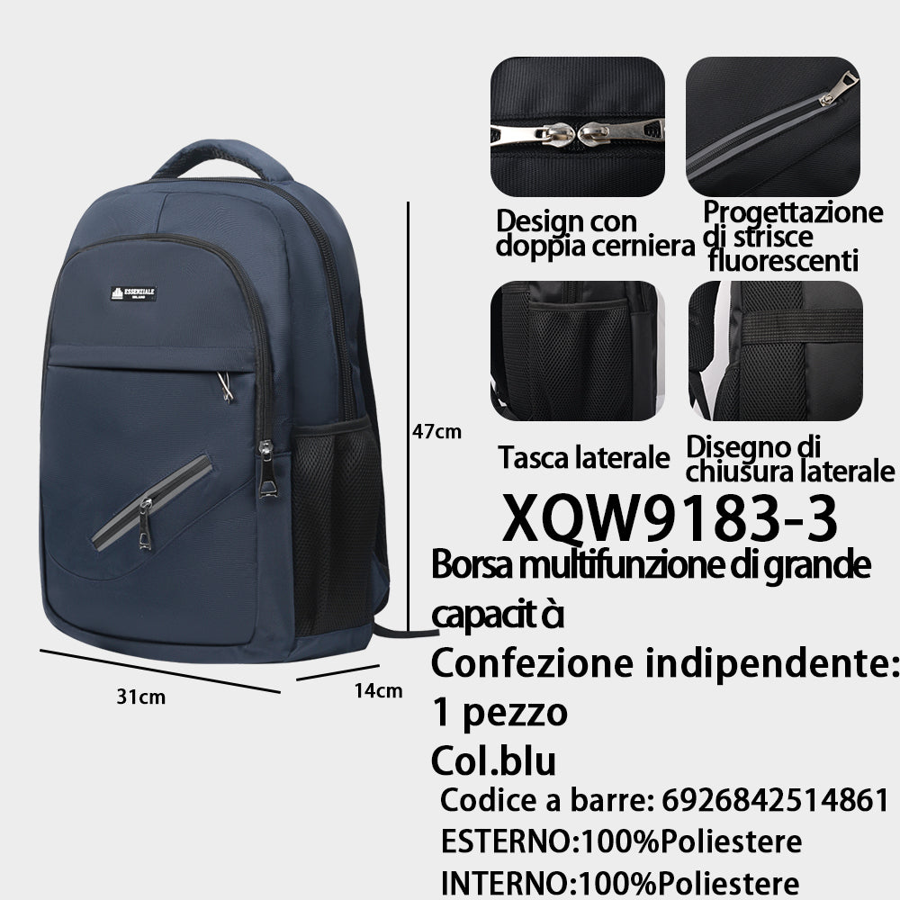 Zaino Grande Capacità Multifunzione