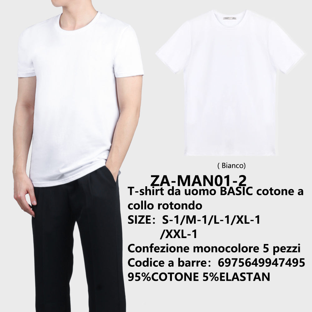 T-Shirt da Uomo Bianco