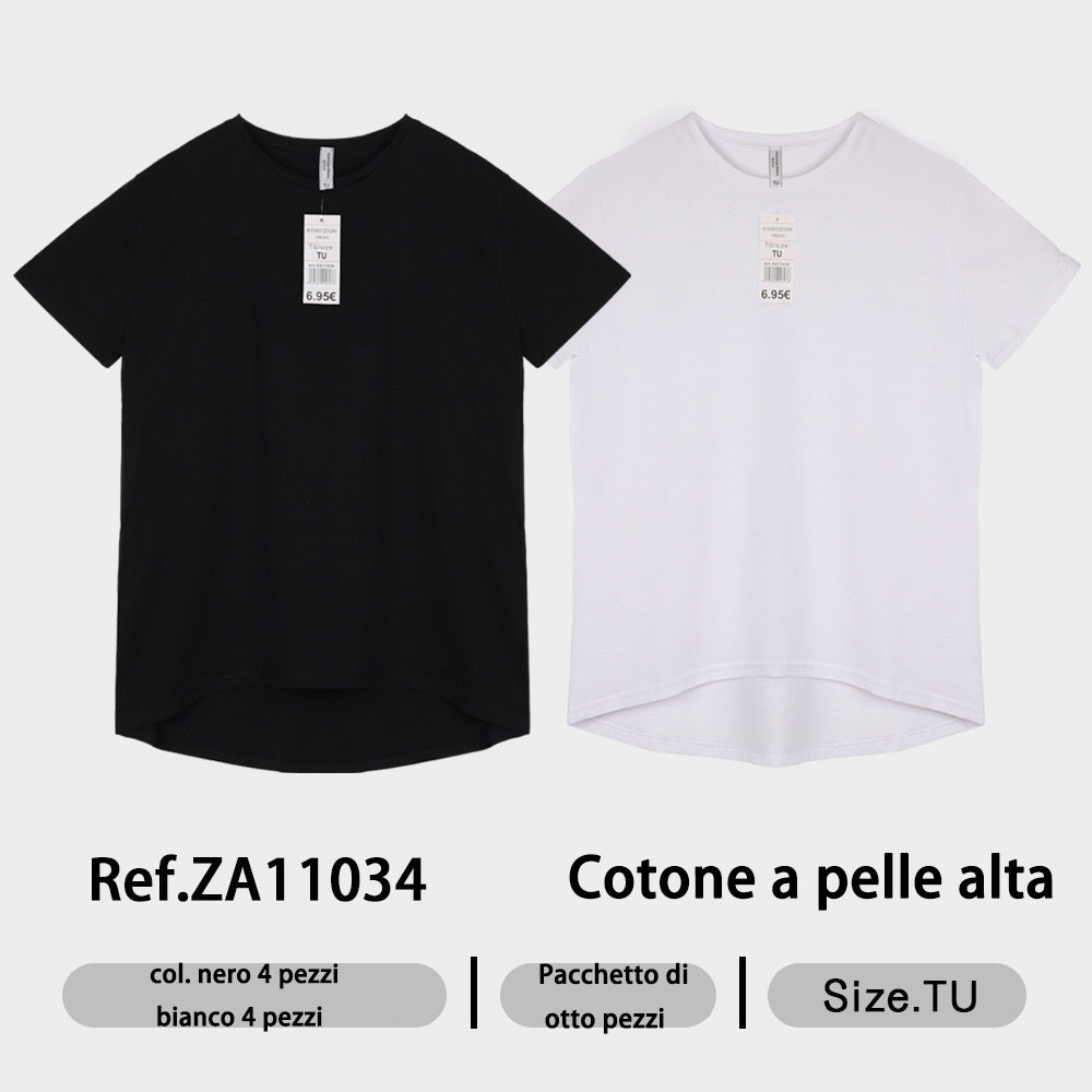 in Cotone Pettinato in Cotone Elasticità Elevata da Donna