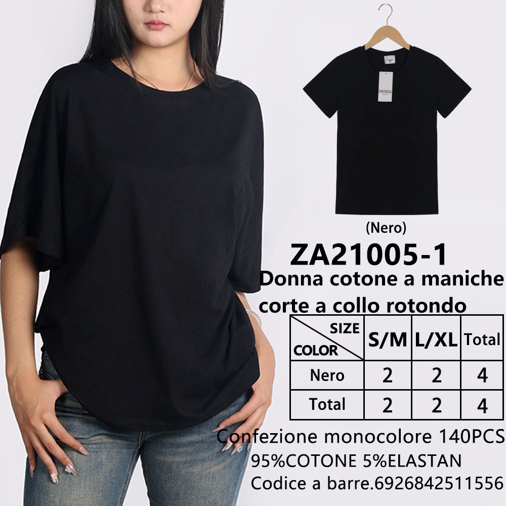 T-Shirt Girocollo a Maniche Corte