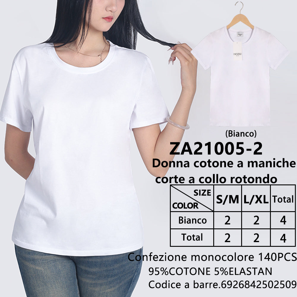 T-Shirt Girocollo a Maniche Corte