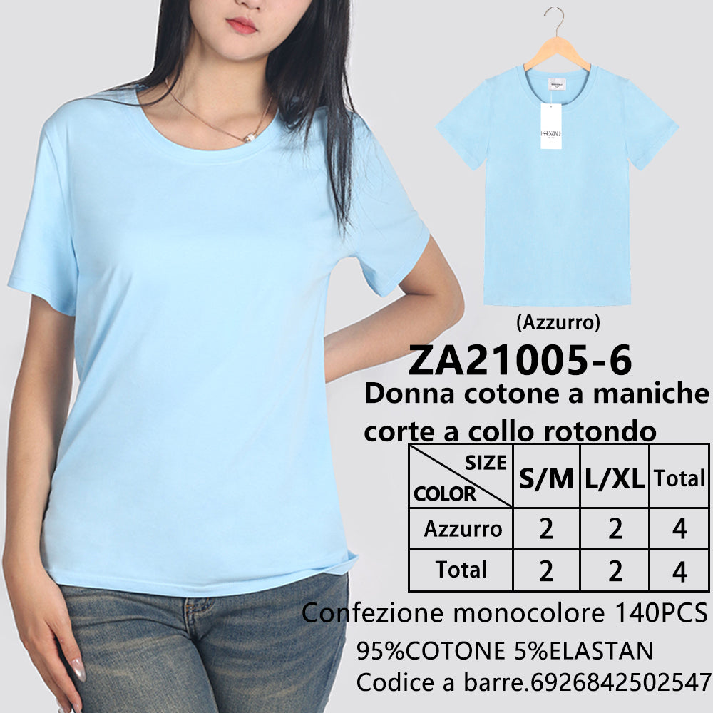 T-Shirt Girocollo a Maniche Corte